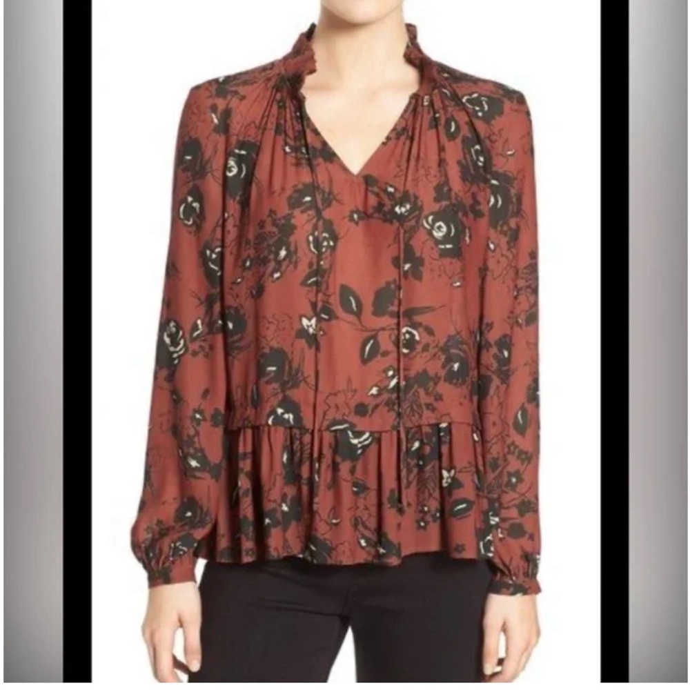 Ro&De floral blouse SZ M